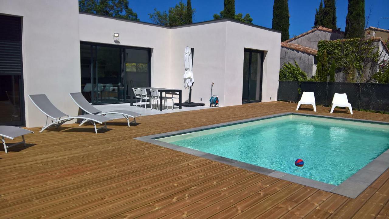 Villa Piscine Sud France Verzeille Exterior foto